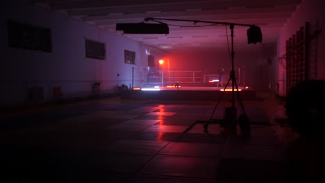 sesión de entrenamiento de boxeo en un gimnasio