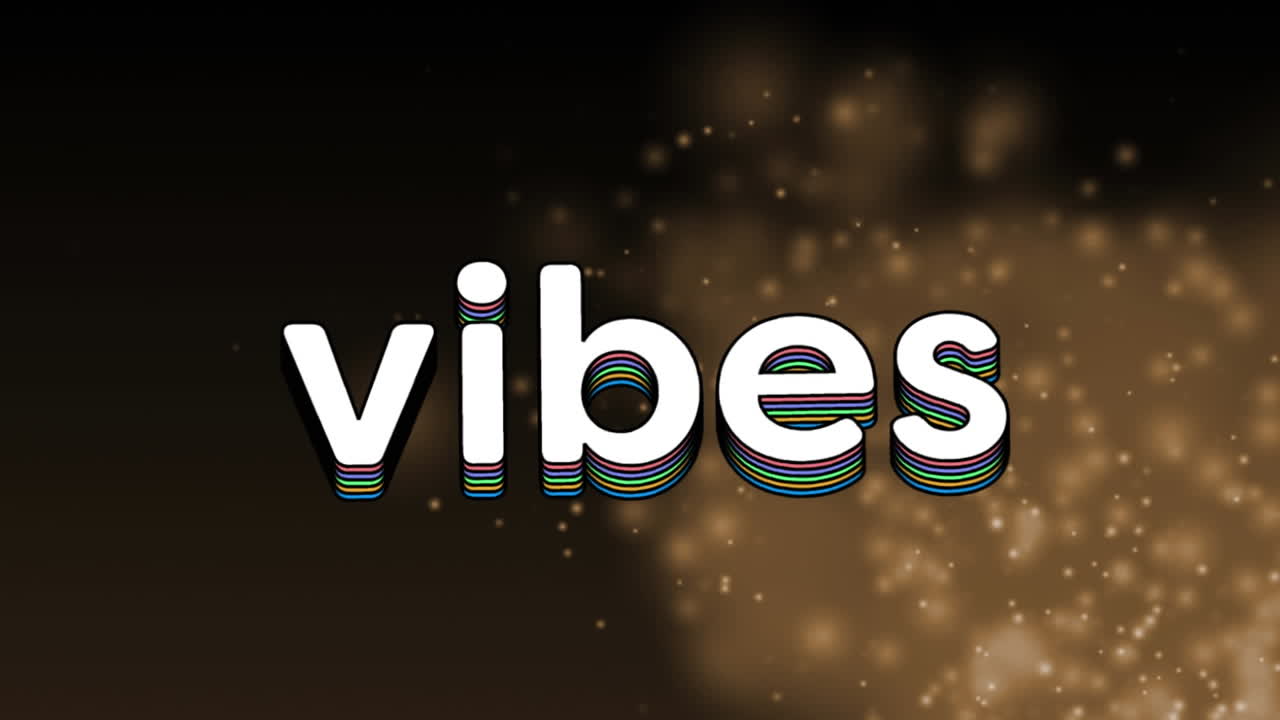 animación de vibraciones sobre fondo negro con puntos