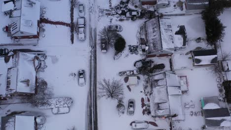 An-aerial-view-of-a-suburban-neighborhood-after-a-heavy-nor'easter-storm