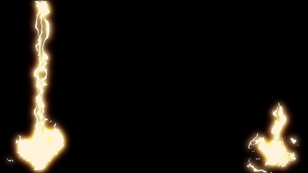 Animazione energia fulmini e tuoni grafica in movimento
