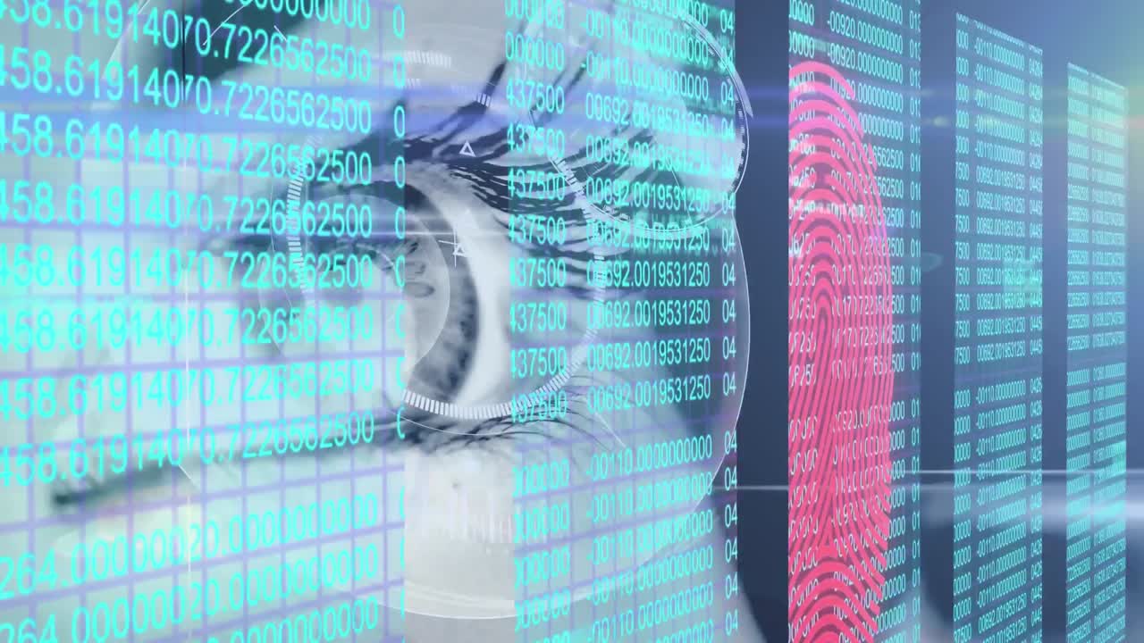 procesamiento de datos de seguridad cibernética contra el ojo humano