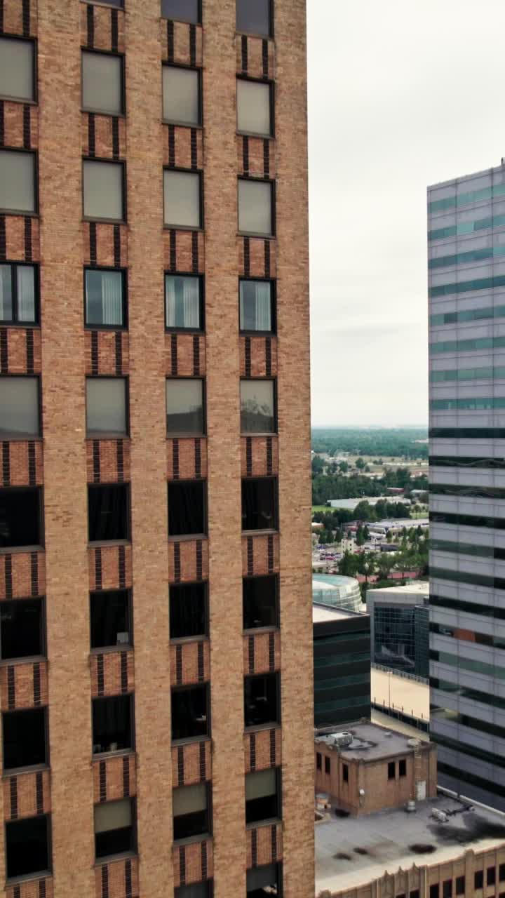 Oklahoma City Skyline with Modern and Brick Buildings