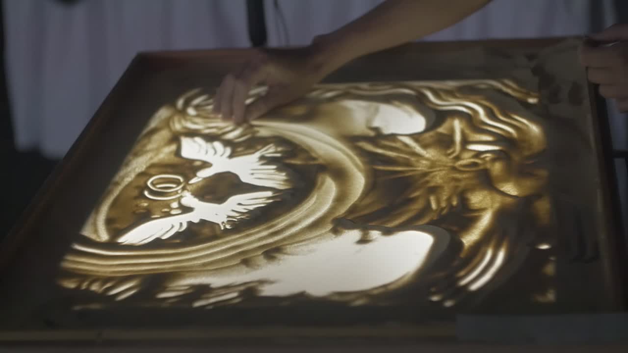 모래 예술 결혼식