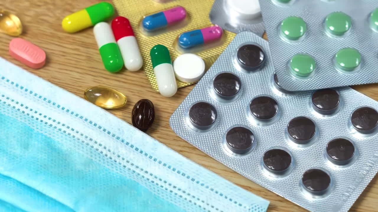 약물, 약, 항생제, 비타민, 의료, 제약 산업, 약물 사용, 약물 소비 개념