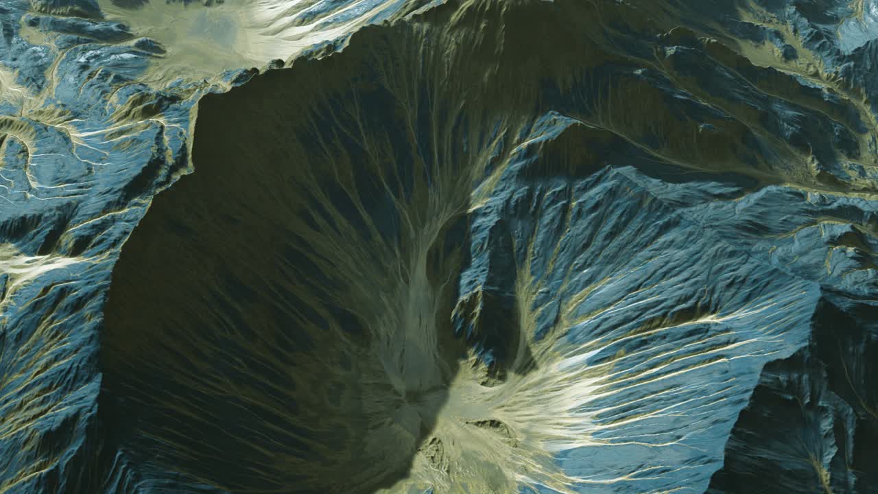 vista del paisaje del planeta alienígena