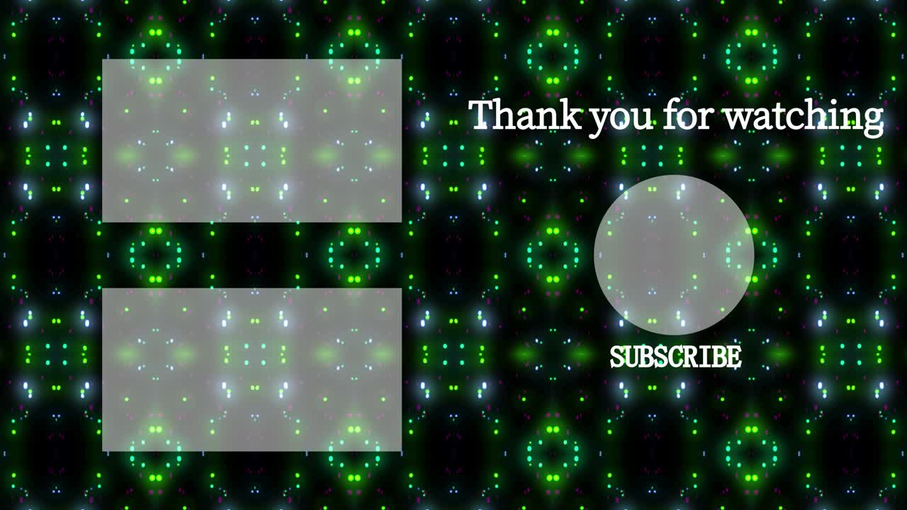 입자 반이는 칼레도스코프 엔드 카드 엔딩 스크린 모션 그래픽