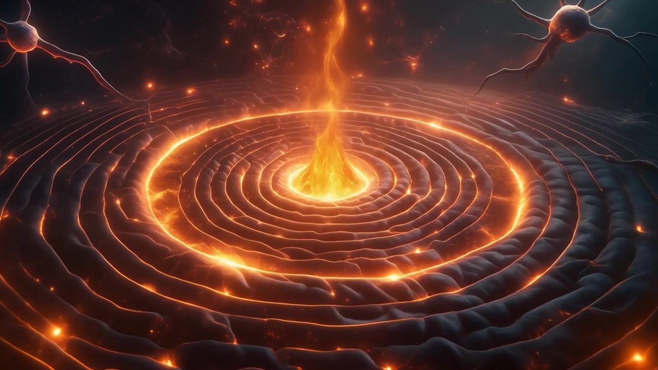 Abstract Visualization of Neural Network Activity with Glowing Energy Core
