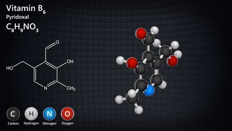 vitamin b6 (pyridoxal). seamless loop.