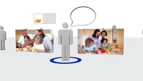 videos of families cooking healthy food