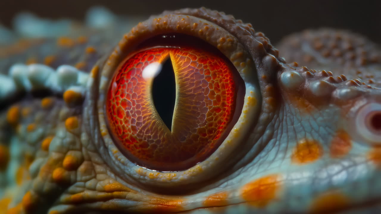 Close-up of a gecko eye