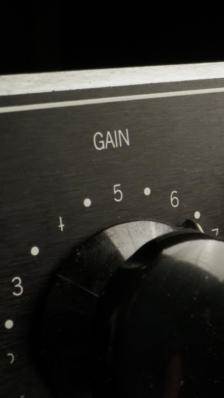 ajuste de la ganancia en el equipo de audio