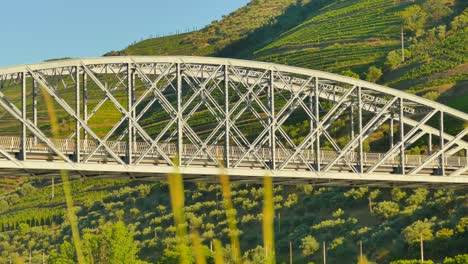 Detail-Der-Eifell-Brücke-Im-Pinhao-Douro-Tal-Im-Sommer-In-Portugal