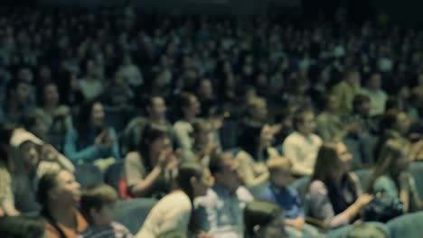 people applauding during or after performance