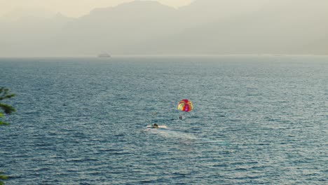 4k video of the sea near the coastline of antalya, turkey, filmed on a windy day in summer