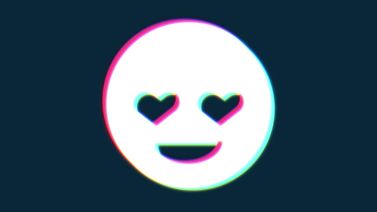 Lovely hud holographic symbol on digital old tv screen seamless loop glitch