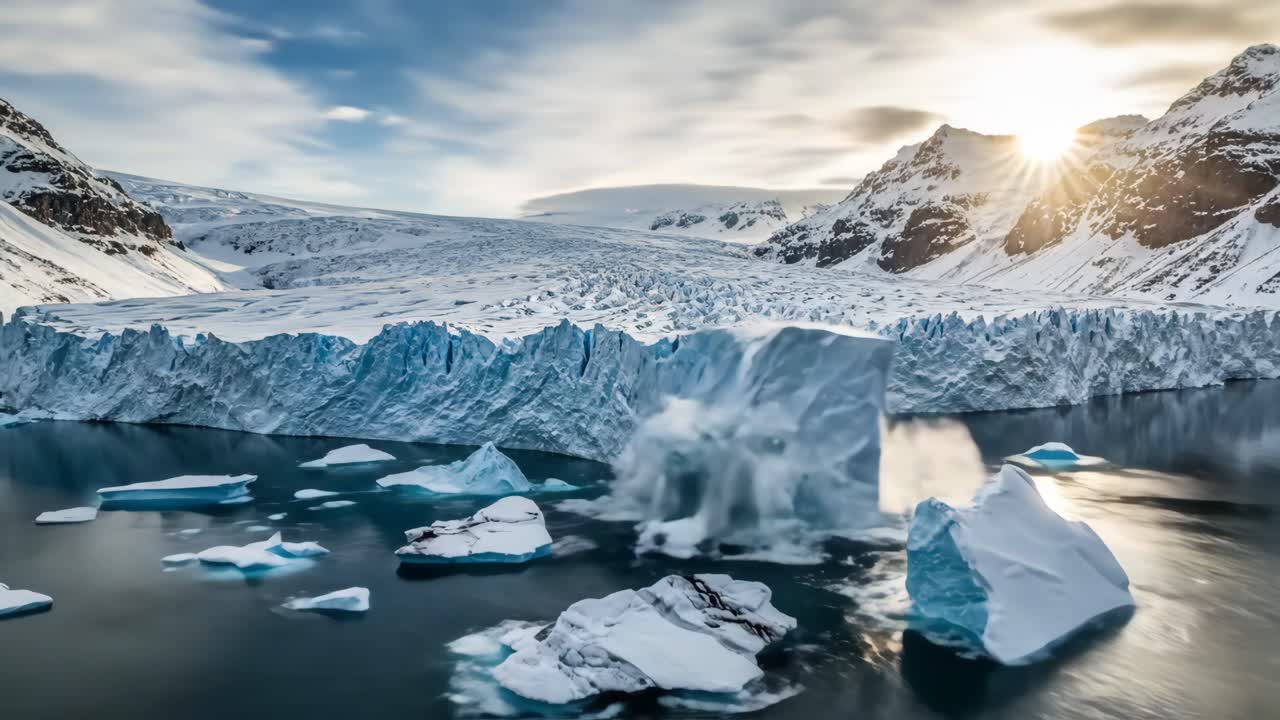 Antarctic Glacier Landscape