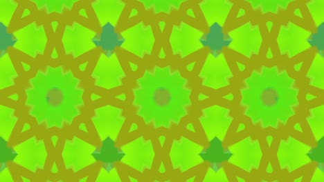 Moving-kaleidoscope-abstract-green-shapes