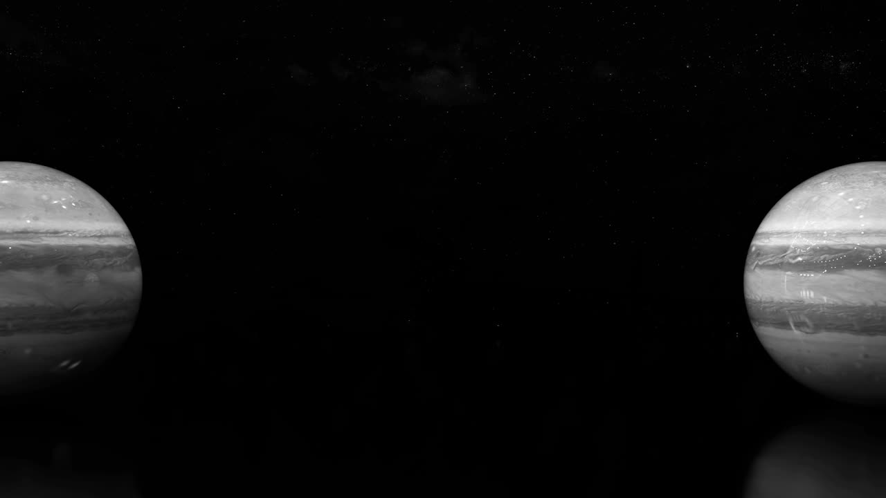 3d-дизайн планеты в космосе. панорамный вид на вращающиеся планеты. космическая концепция.