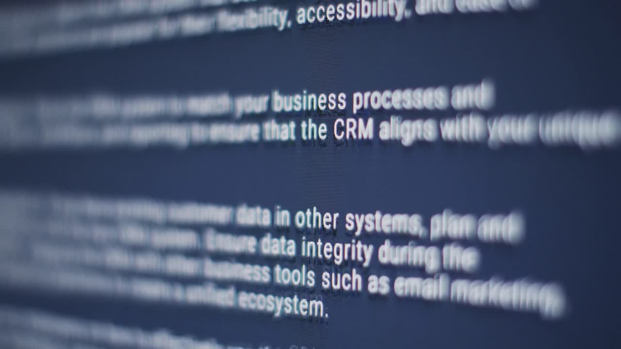 video de primer plano del procesamiento de datos en fondo negro
