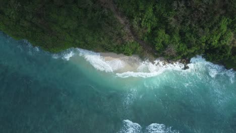 aerial 4k drone footage: discover bali's best-kept secret, green bowl beach