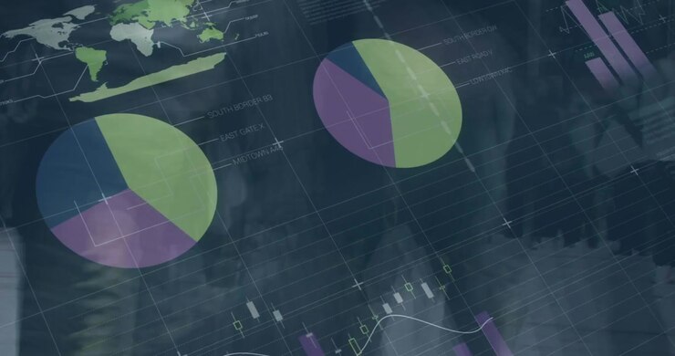 Animazione dell’elaborazione dati su diverse persone che camminano
