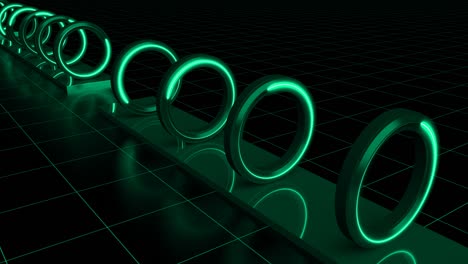 turquesa resolución 4k tecnológico en bucle fondo artístico sin fin