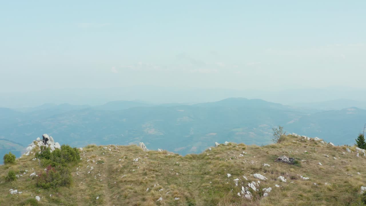 흐린 날 mucanj 산의 공중 전망