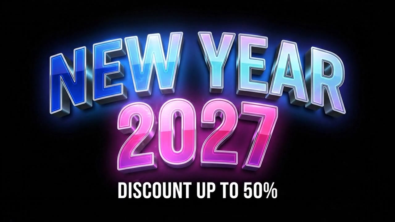 İndirim Teklifiyle 2027 Yeni Yıl Promosyon Grafiği