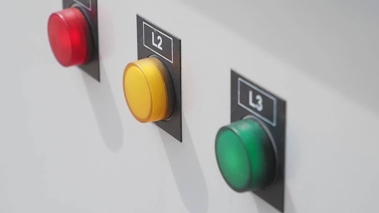 Control Panel with Emergency Stop Buttons