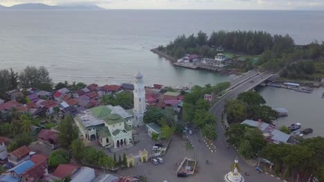 aerial view of village that wiped by tsunami in aceh on dec 26, 2004