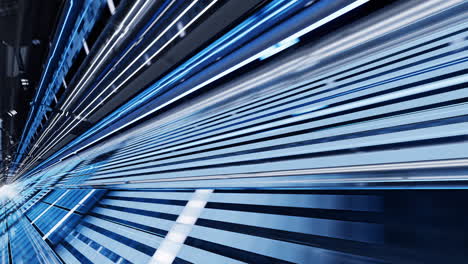 dark tunnel with technology structure, 3d rendering.