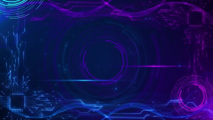 HUD futuristico bordo cornice video processori di computer CPU scheda madre chip digitale tecnologia e scienza