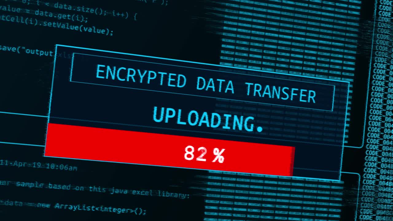 Cybersecurity concept hacker code and programming on a computer screen critical error message