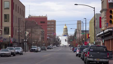 an establishing shot of downtown cheyenne wyoming 1