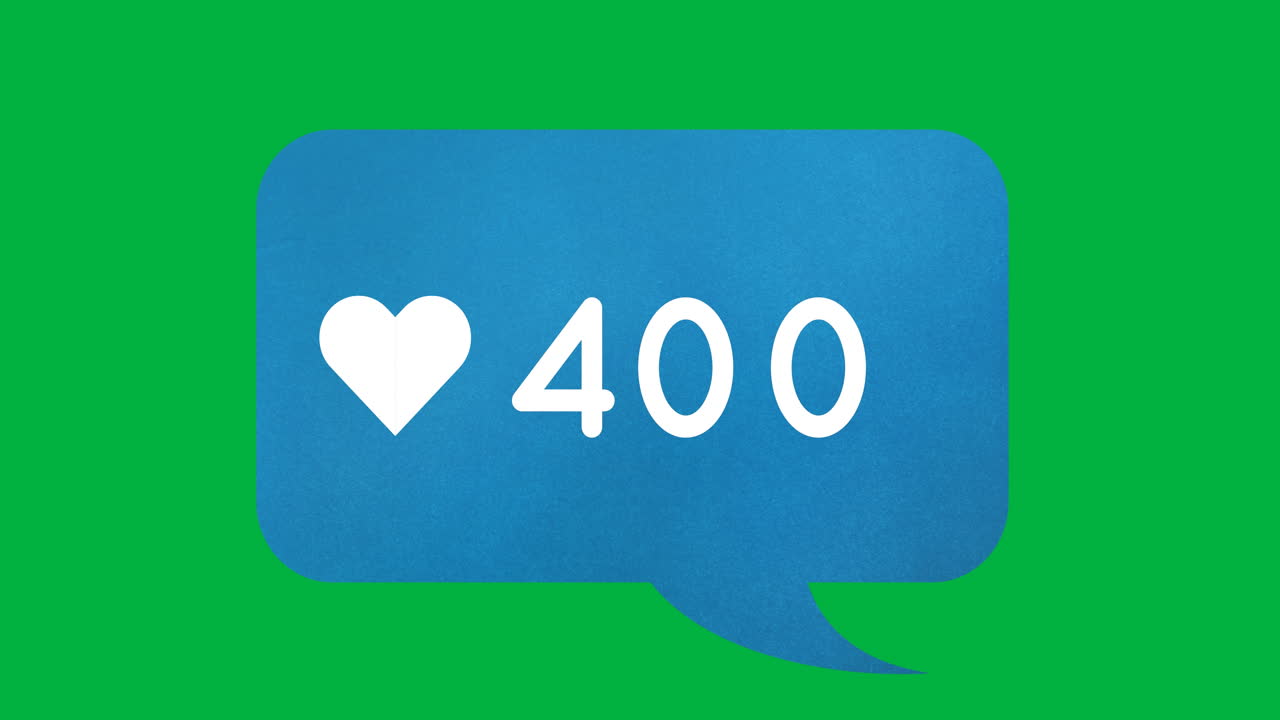 Caixa de chat azul com números 4k