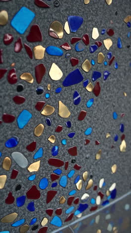 colorful glass mosaic wall