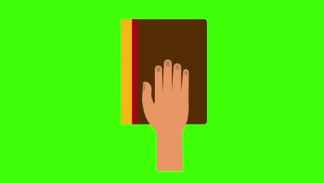 pantalla verde, icono de infracción de seguridad, la biblia