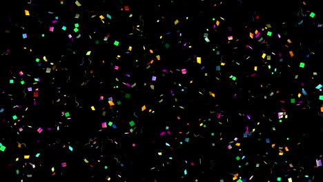 4k cae el confeti multicolor medio