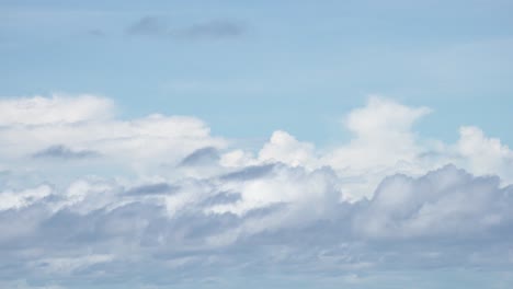 4k timelapse beautiful white clouds moving fast on a blue sky summer day