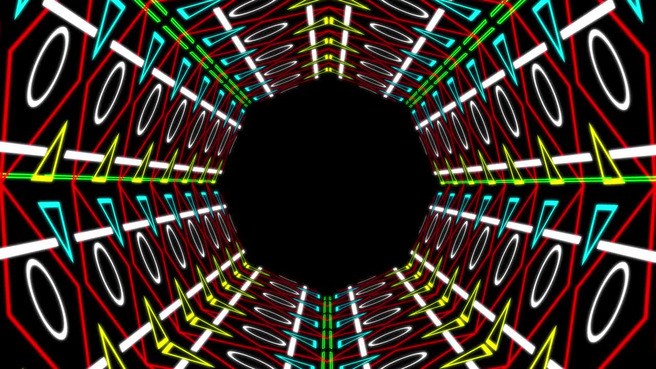 Cyber tunnel progress animation motion graphics
