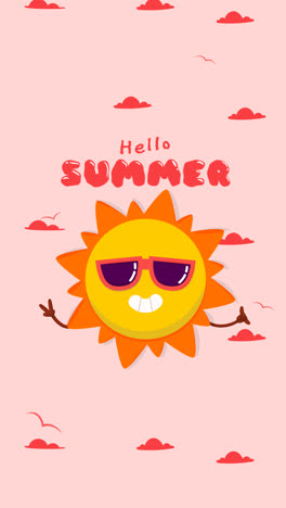 An-animation-of-a-Hand-drawn-summer-illustration