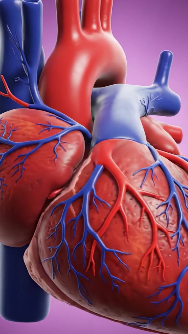 An Intricate Look at the Human Heart: Exploring the Complex Structure of Blood Vessels and Valves in a Realistic Anatomical Model