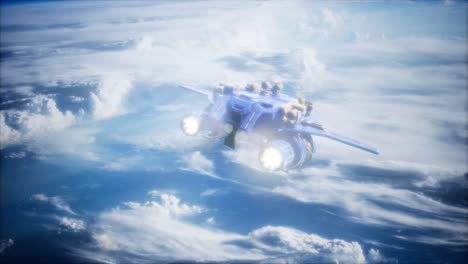 Transbordador espacial despegando en una misión