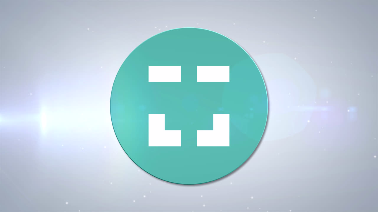 Teal Circle Logo Icon