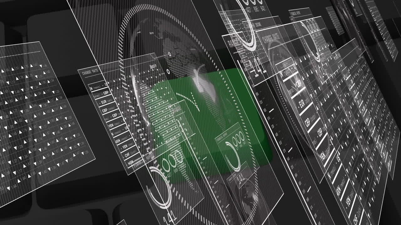 키보드를 통해 데이터 처리의 애니메이션