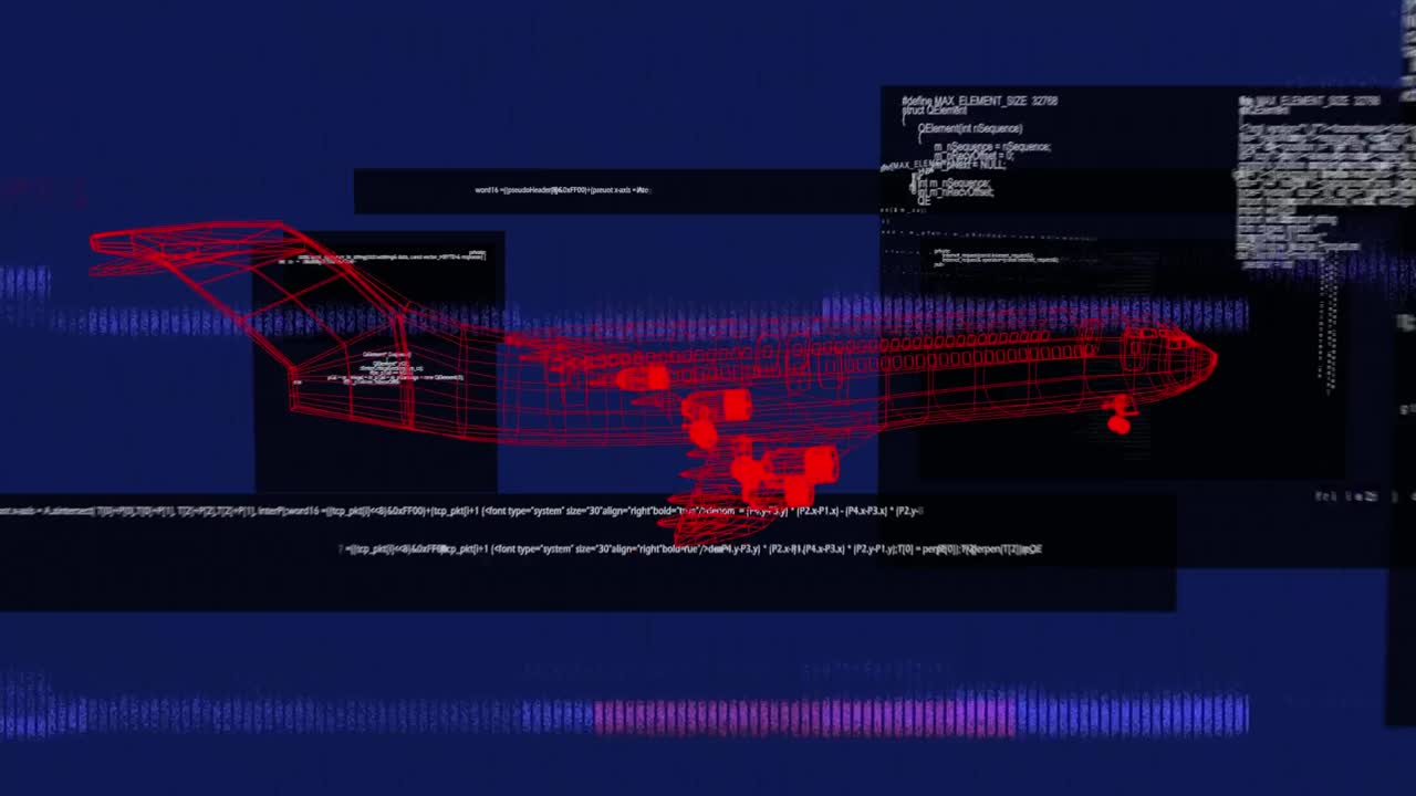 Animation of data processing over digital plane