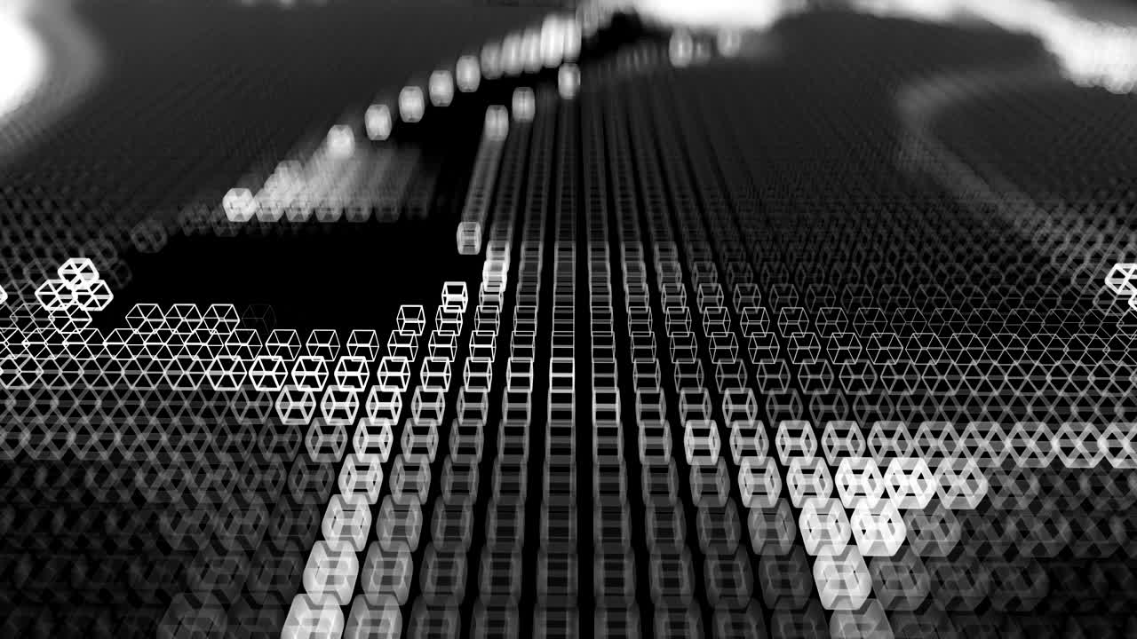 4K Abstract Visualization of Data Flow.