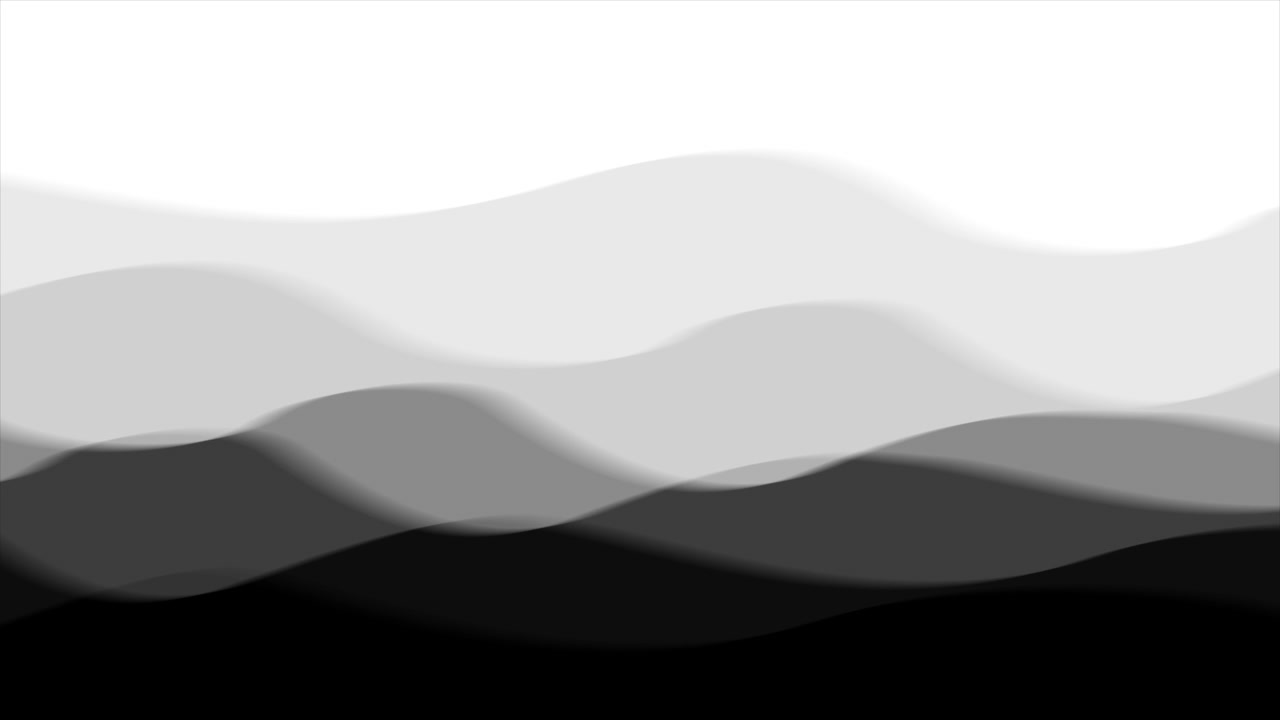 Abstract Motion Background with Smooth Grayscale Wave Transitions