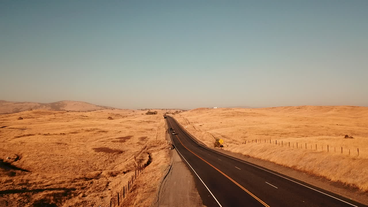 Scenic Highway Through Arid Landscape