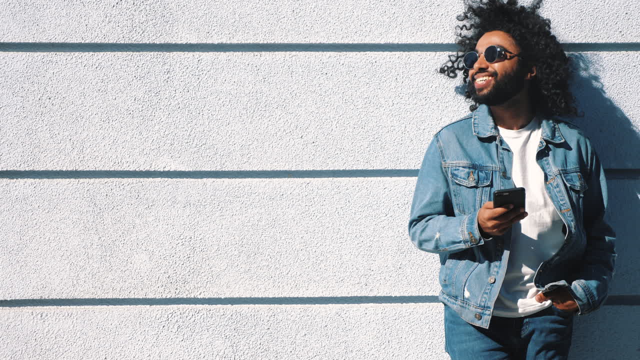 Stylish Man Using Smartphone